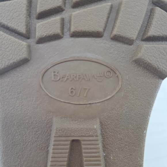 Bearpaw Unisex Brandy Brown Suede Shearling Lined Boots Size 6/7 NEW - Picture 11 of 13